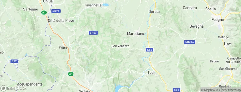 San Venanzo, Italy Map