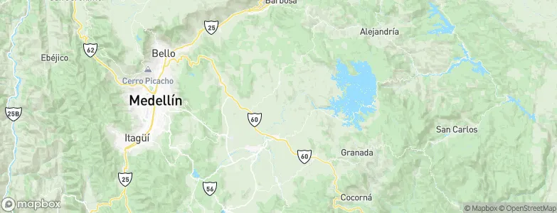 San Vicente, Colombia Map