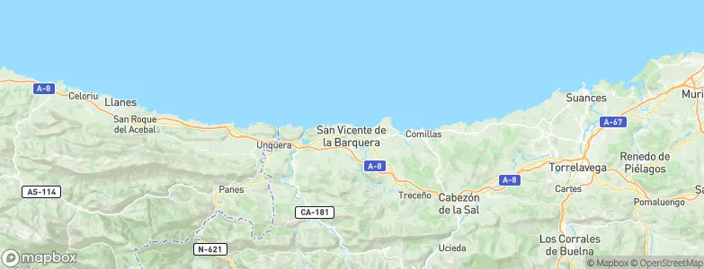 San Vicente de la Barquera, Spain Map