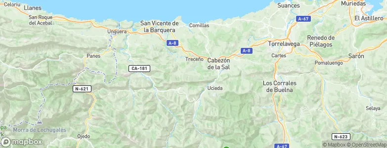San Vicente del Monte, Spain Map