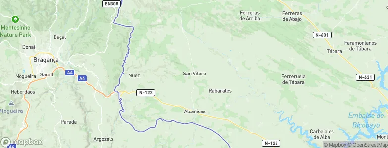 San Vitero, Spain Map