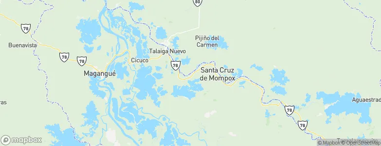 San Zenón, Colombia Map