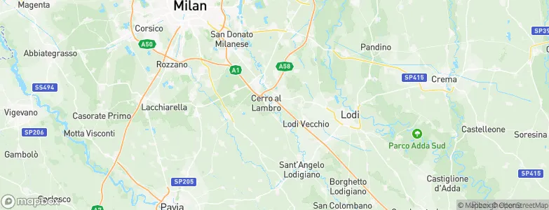 San Zenone al Lambro, Italy Map