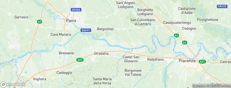 San Zenone al Po, Italy Map