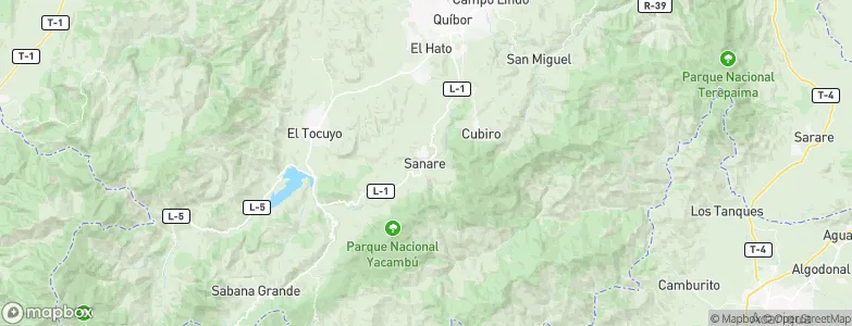 Sanare, Venezuela Map