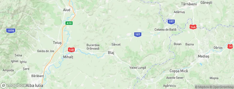 Sâncel, Romania Map