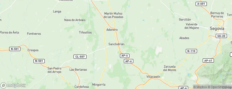 Sanchidrián, Spain Map