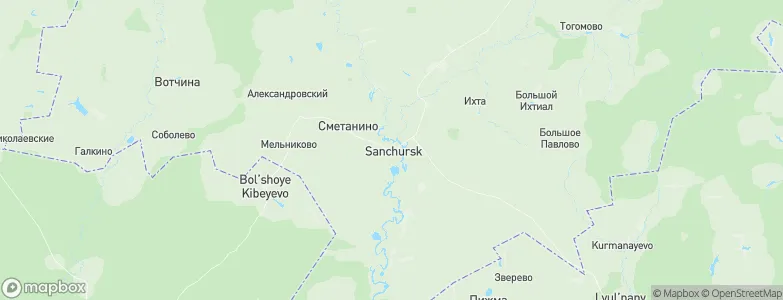 Sanchursk, Russia Map