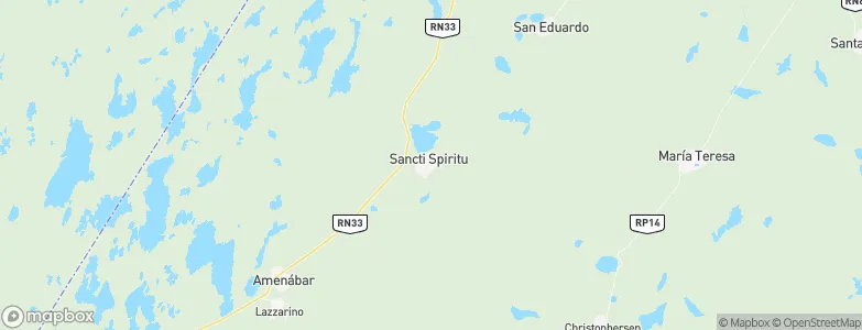 Sancti Spíritu, Argentina Map