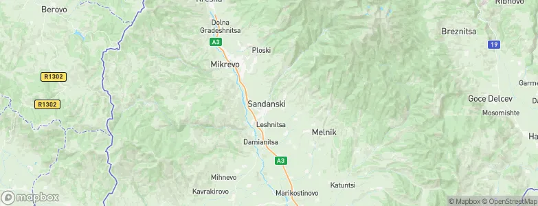Sandanski, Bulgaria Map
