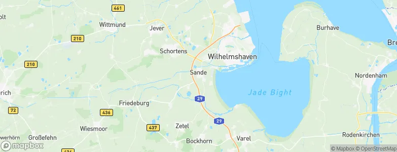 Sande, Germany Map