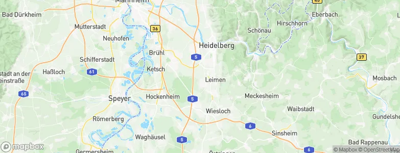 Sandhausen, Germany Map