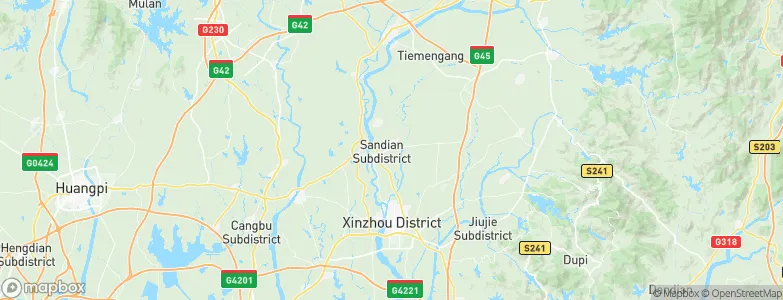 Sandian, China Map