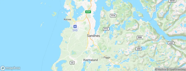 Sandnes, Norway Map