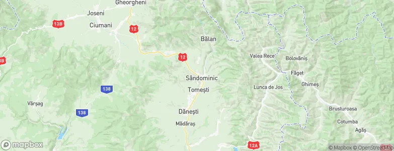 Sândominic, Romania Map