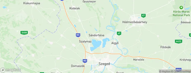 Sándorfalva, Hungary Map