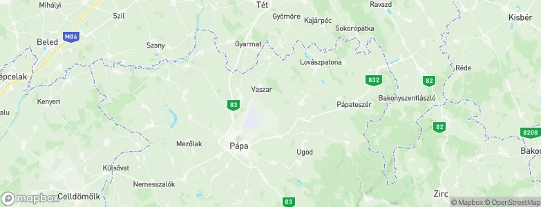 Sándortanya, Hungary Map