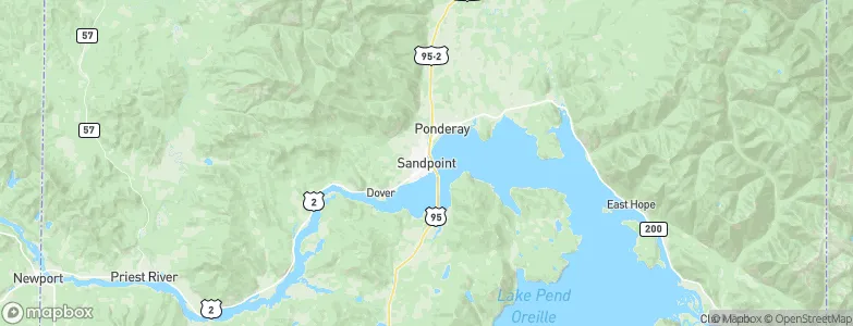 Sandpoint, United States Map