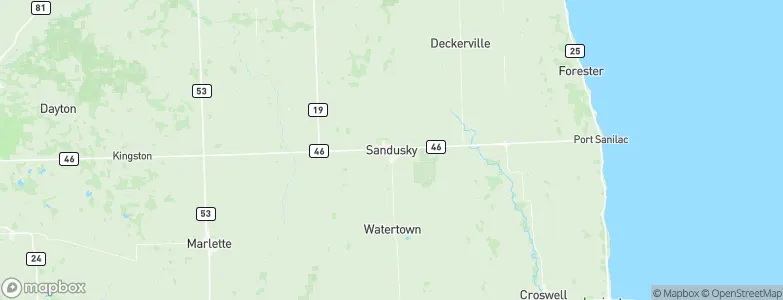 Sandusky, United States Map