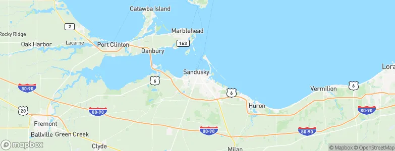 Sandusky, United States Map
