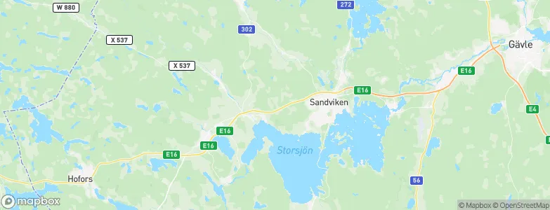 Sandviken Municipality, Sweden Map