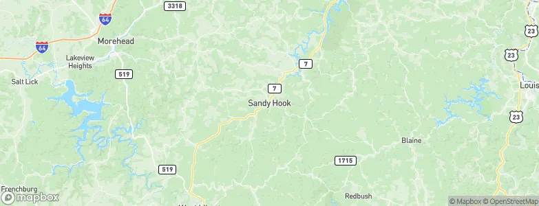 Sandy Hook, United States Map
