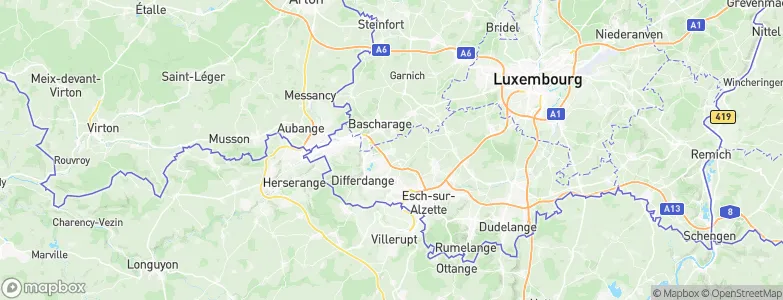 Sanem, Luxembourg Map