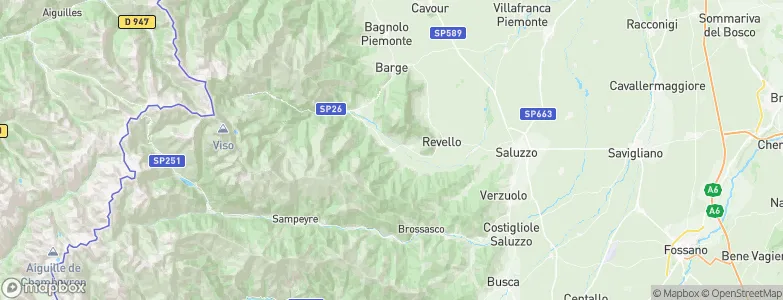 Sanfront, Italy Map