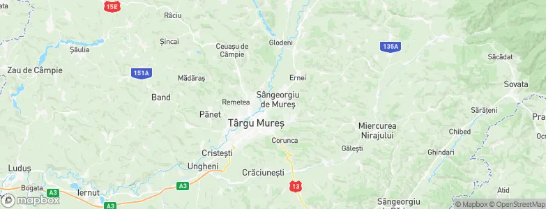 Sângeorgiu de Mureş, Romania Map