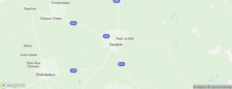 Sanghar, Pakistan Map