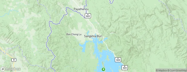 Sangkhla Buri, Thailand Map