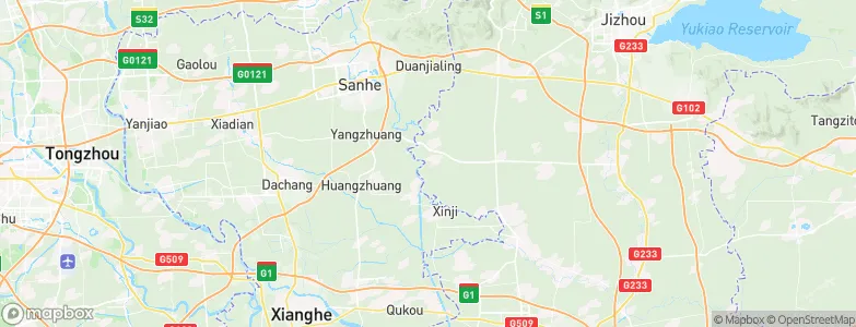 Sangzi, China Map
