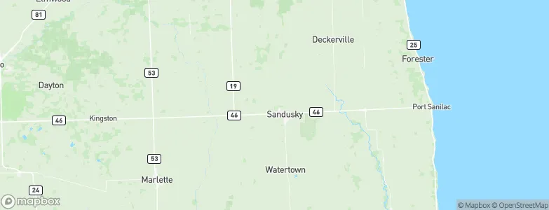 Sanilac, United States Map