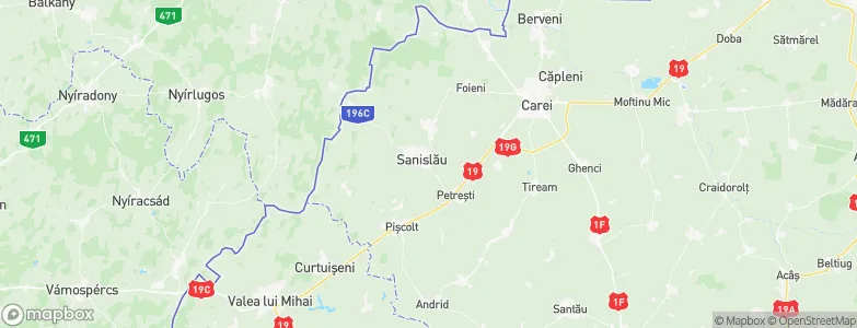 Sanislău, Romania Map