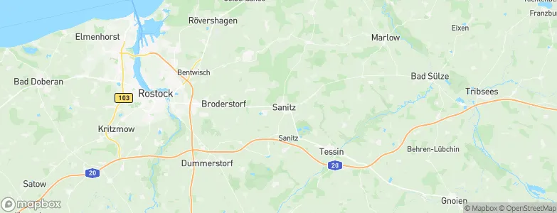 Sanitz, Germany Map