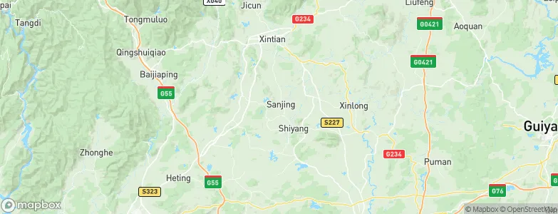 Sanjing, China Map