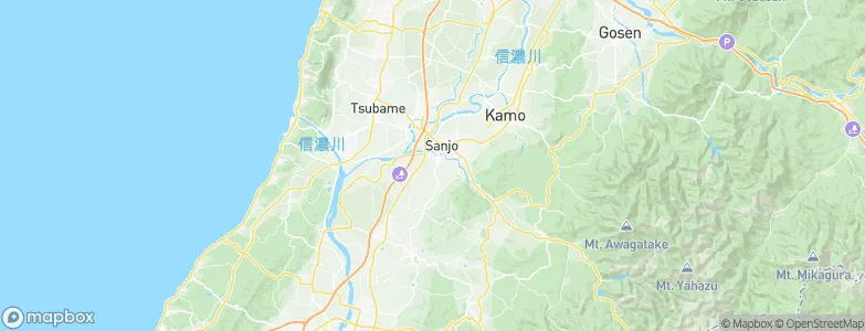 Sanjō, Japan Map
