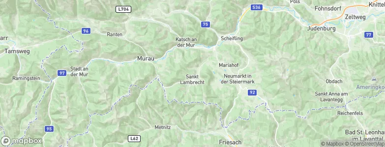 Sankt Blasen, Austria Map