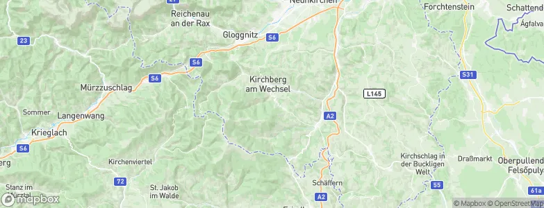 Sankt Corona am Wechsel, Austria Map