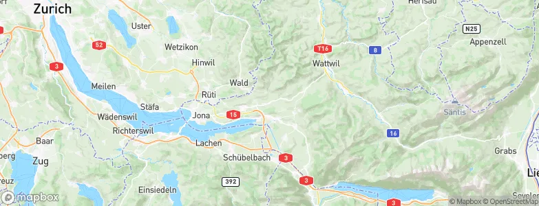 Sankt Gallenkappel, Switzerland Map