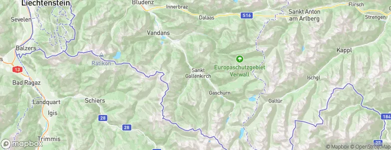 Sankt Gallenkirch, Austria Map