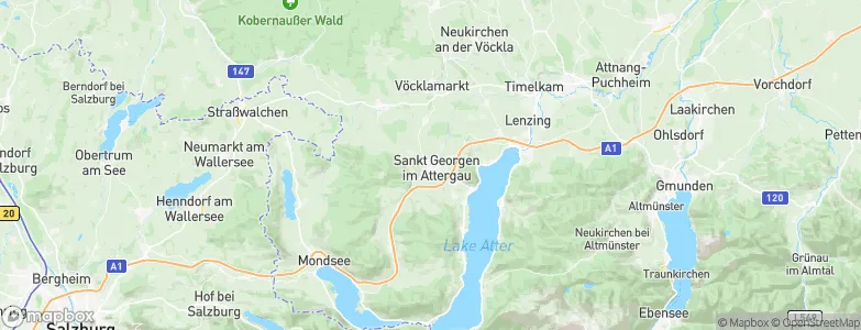 Sankt Georgen im Attergau, Austria Map