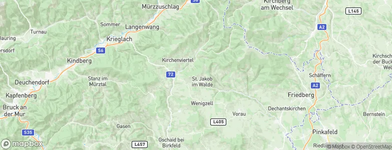 Sankt Jakob im Walde, Austria Map