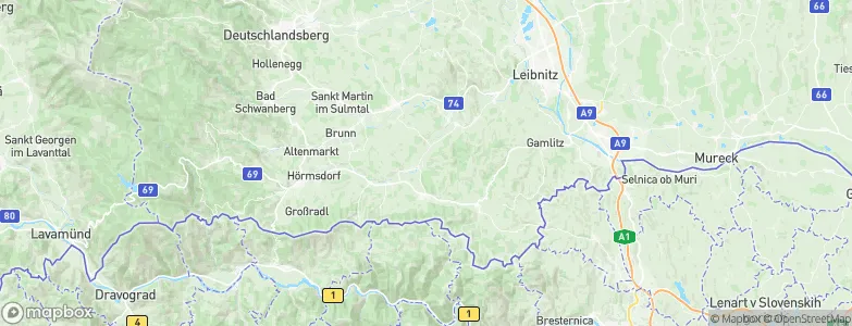 Sankt Johann im Saggautal, Austria Map