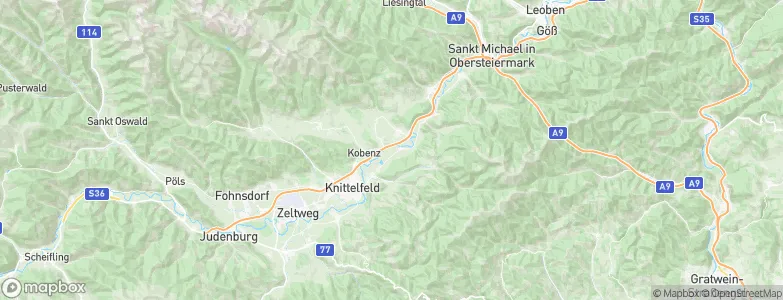 Sankt Lorenzen bei Knittelfeld, Austria Map