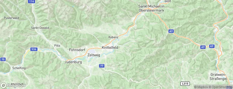 Sankt Margarethen bei Knittelfeld, Austria Map