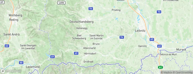Sankt Martin im Sulmtal, Austria Map