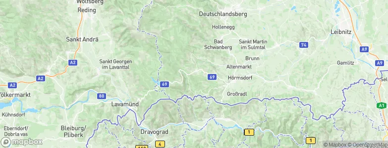 Sankt Oswald ob Eibiswald, Austria Map