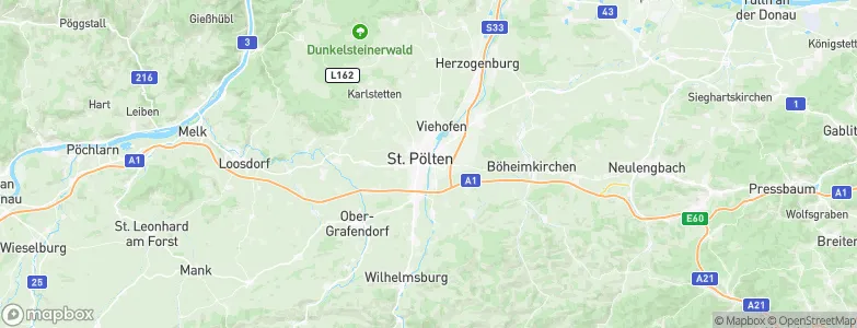 Sankt Pölten, Austria Map