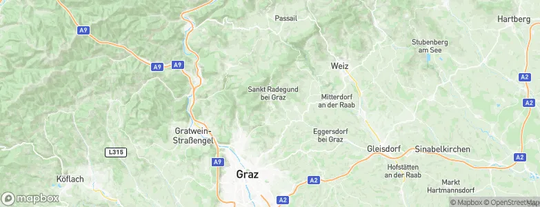 Sankt Radegund bei Graz, Austria Map